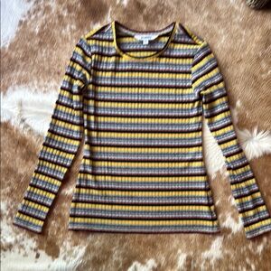 BB DAKOTA Striped Long Sleeve Top